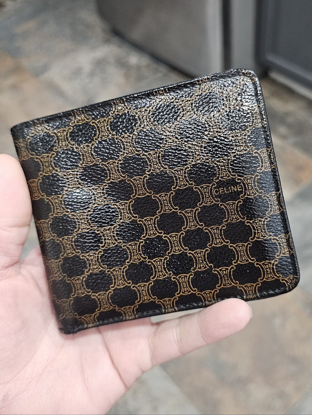 Vintage Celine Macadam Canva Billfold Wallet - 🔥RARE🔥 - DARK MACADAM VERSION